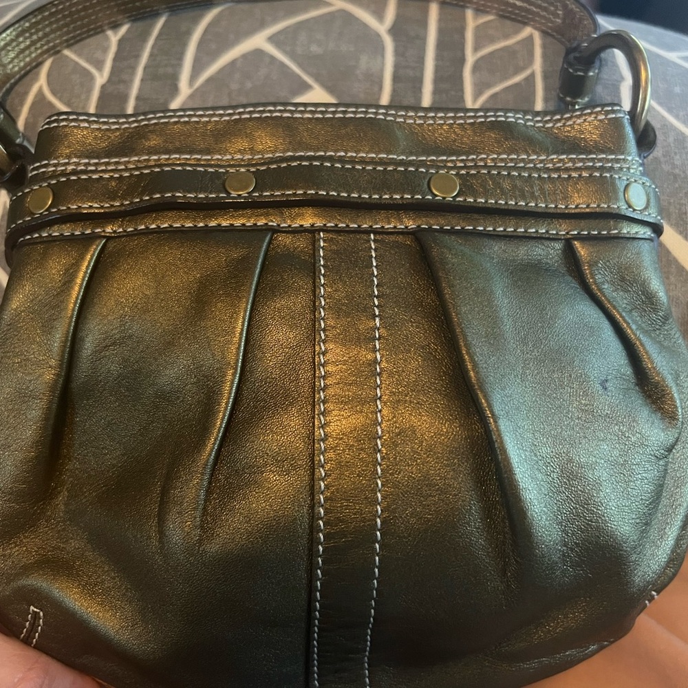 COACH METALLIC PATCHWORK PURSE Great Condition - Picture 8 of 16